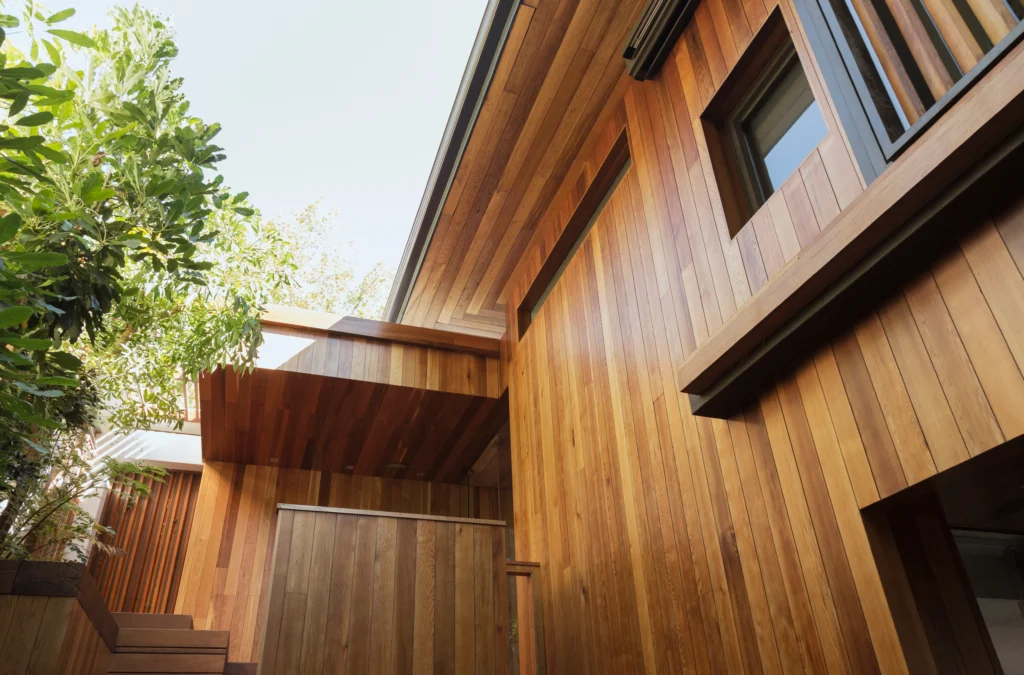 Bloomington home with LP Smartside wood siding
