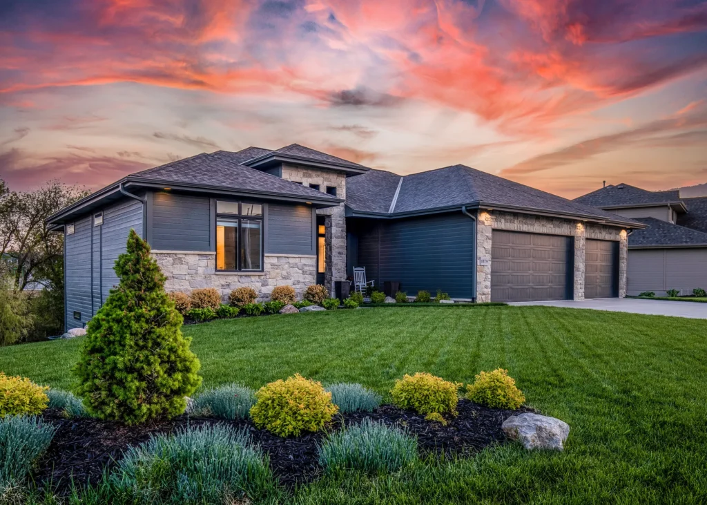 House in Forest Lake with a landscaped yard