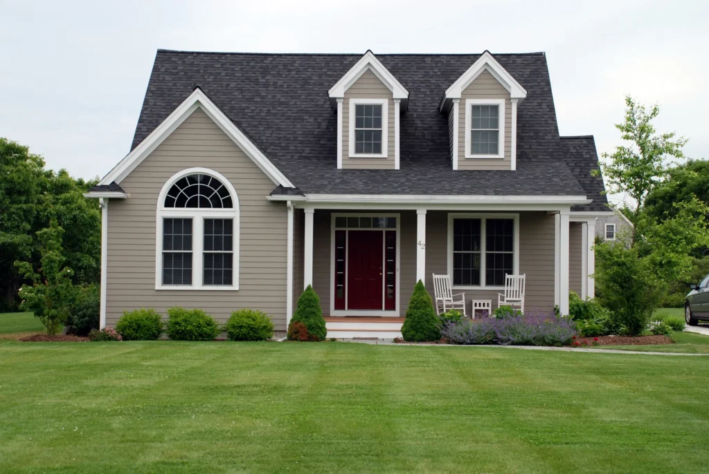 Light gray house with a dark roof in East Bethel