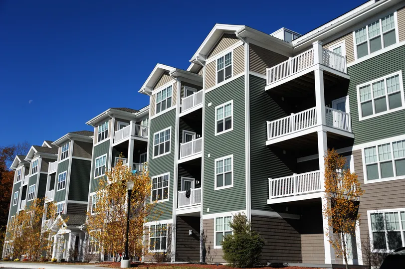 Green apartments multi family in Forest Lake