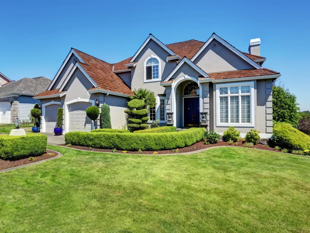 Light gray house with a brown roof in Edina