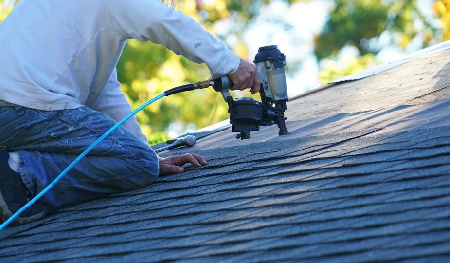 Roof repair for hail damage on a Blaine home
