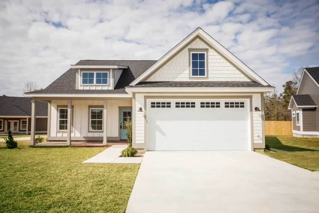 White new house in Blaine