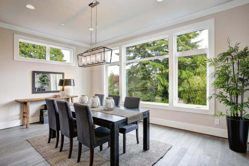 Affluent home with white window installation in Minnesota