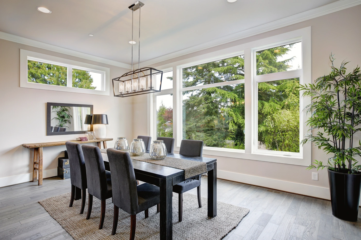 Affluent home with white window installation in Minnesota