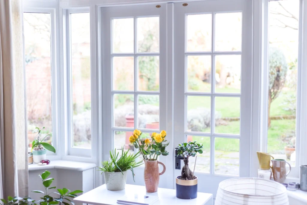 window doors white
