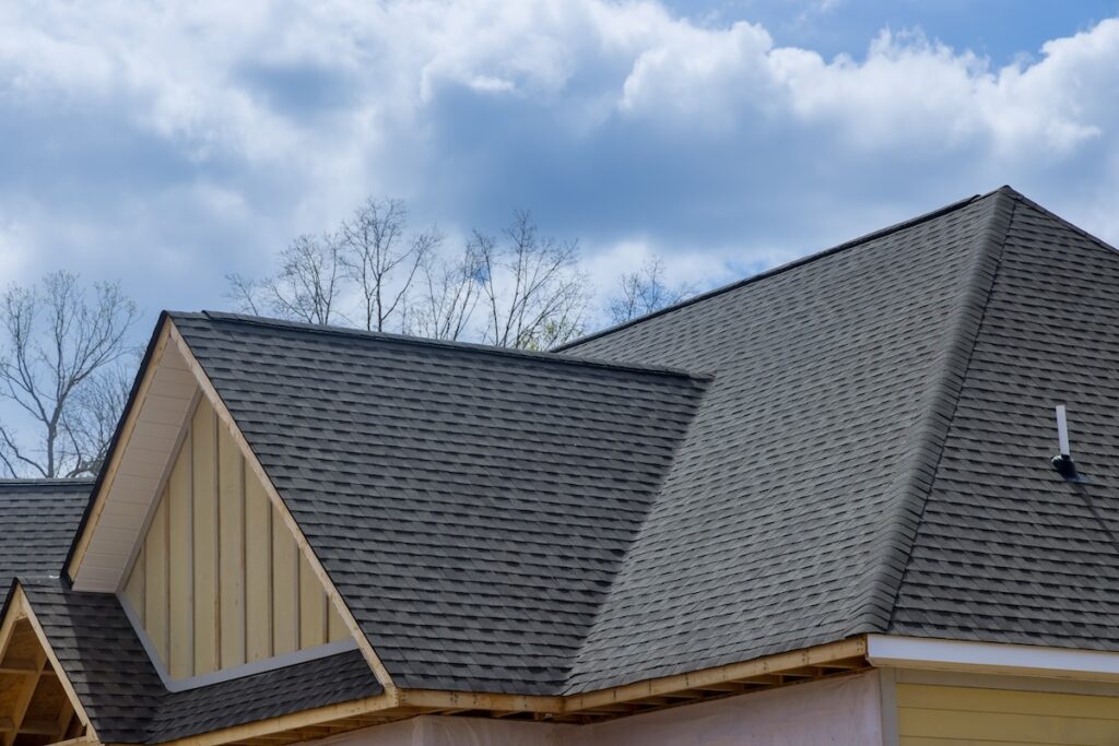 closeup asphalt roofing northface