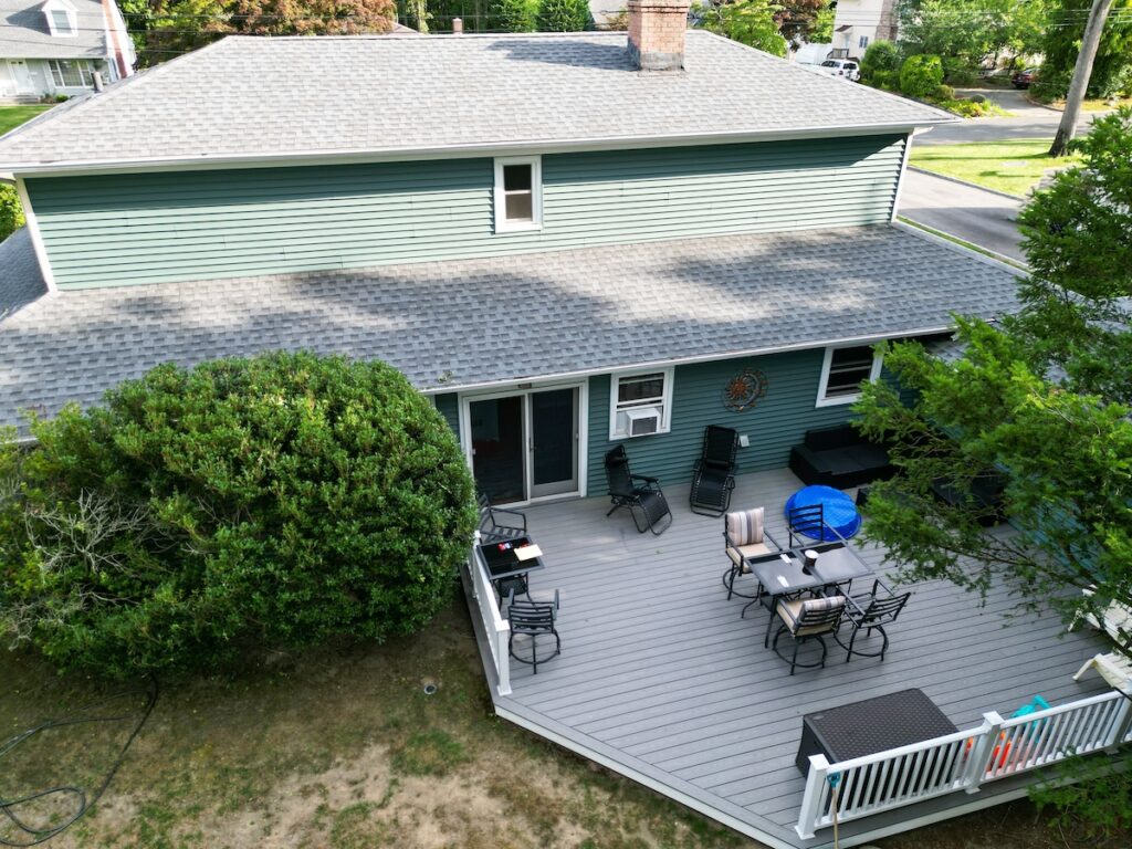 aerial view asphalt roof hanover