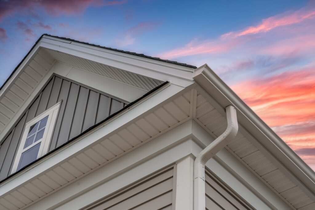 White gutter system