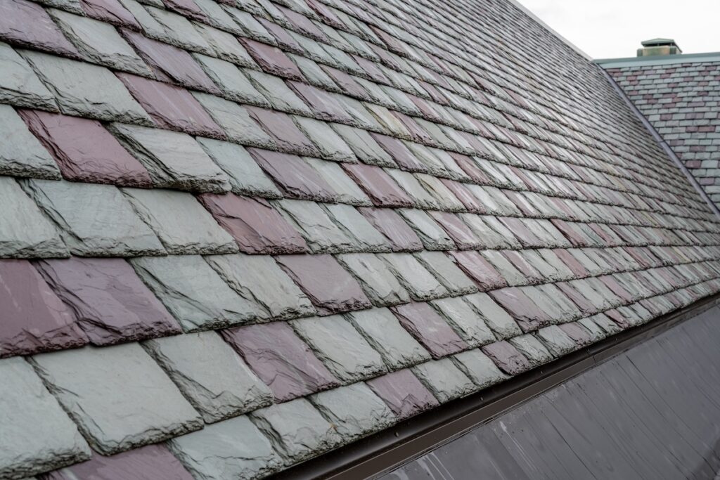 Slate roofing tiles