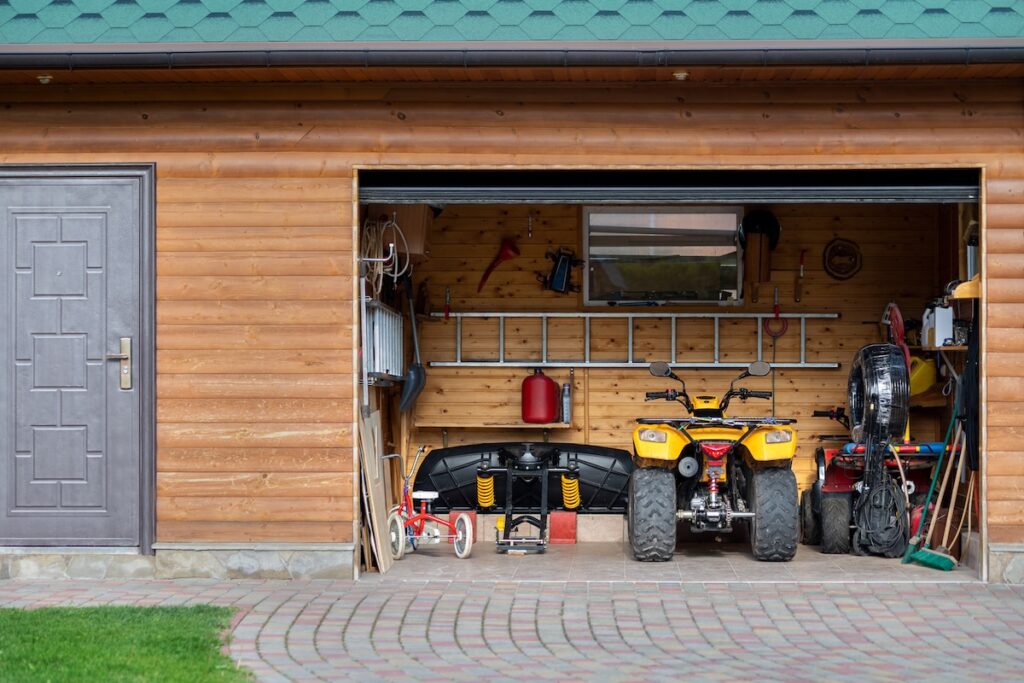 wood siding garage